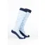 Rydale Womens Bamboo Rich Equestrian Print Riding Socks Pack of Ten - Horseshoe Soft Blue