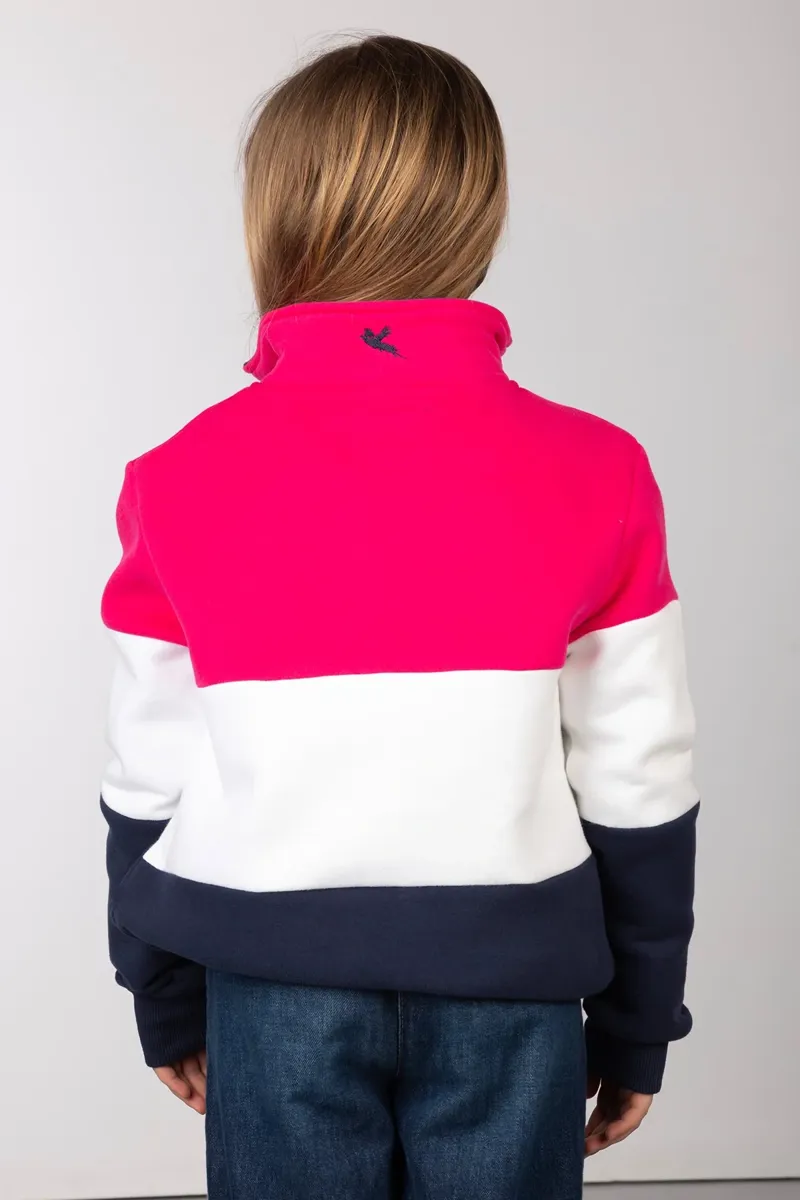 Rydale Byland Kids Sweatshirt - Navy/White/Bonbon-4