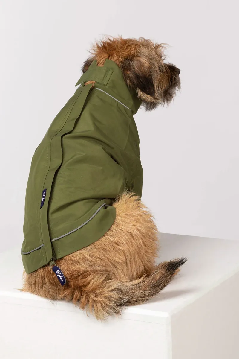 Rydale Yapham Dog Raincoats - Dark Olive-1