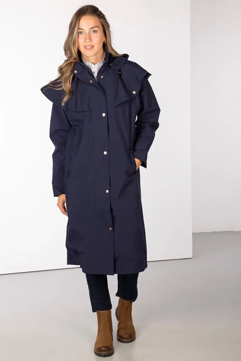 Rydale Ladies Bramham Full Length Coat - Dark Navy-2