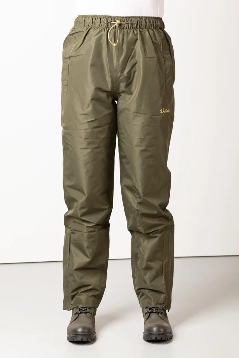 Rydale Ladies Waterproof Overtrousers - Khaki