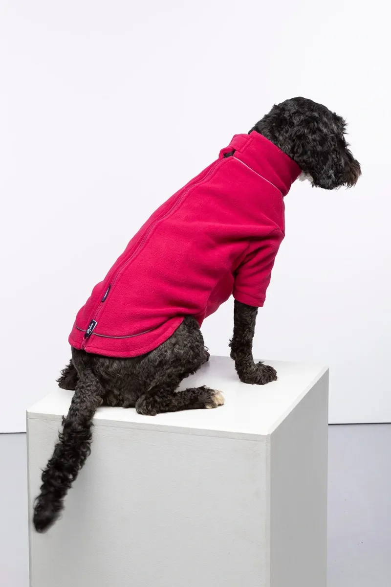Rydale Yapham Fleece Dog Jumper - Ruby-1