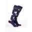Rydale Junior Bamboo Rich Argyle Riding Socks Pack of Ten - Argyle Navy/Dark Berry/Soft Pink