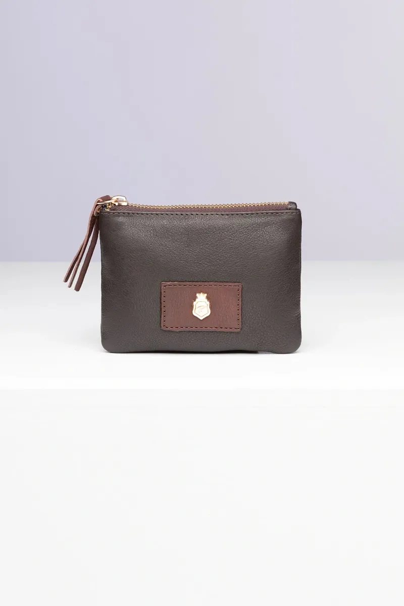 Rydale Ladies Helmsley Leather Coin Purse - Brown