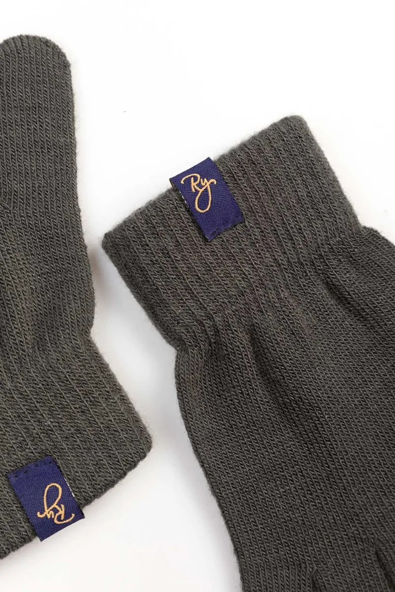 Rydale Ladies Bella Knitted Gloves - Iron-1