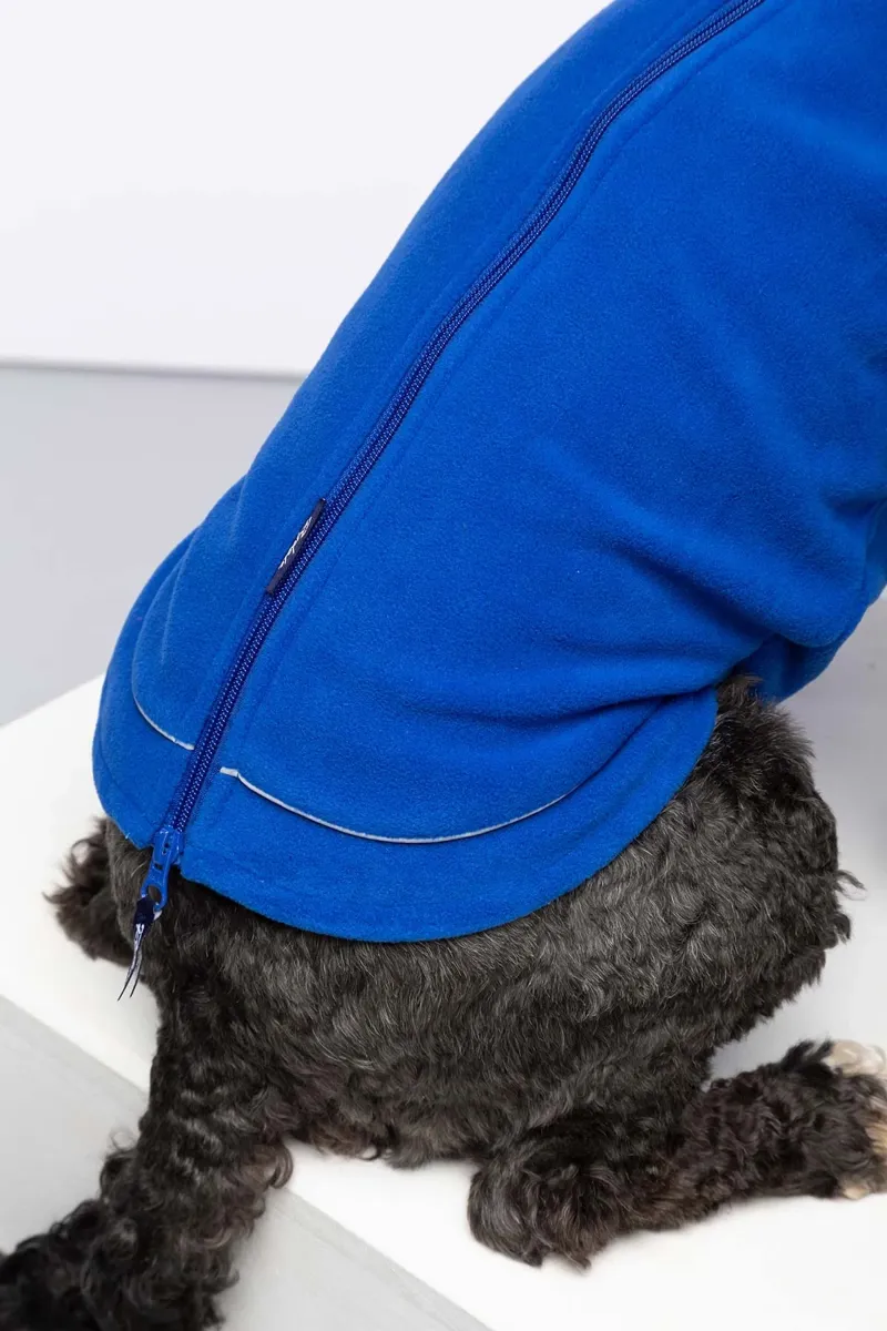 Rydale Yapham Fleece Dog Jumper - Blue-4