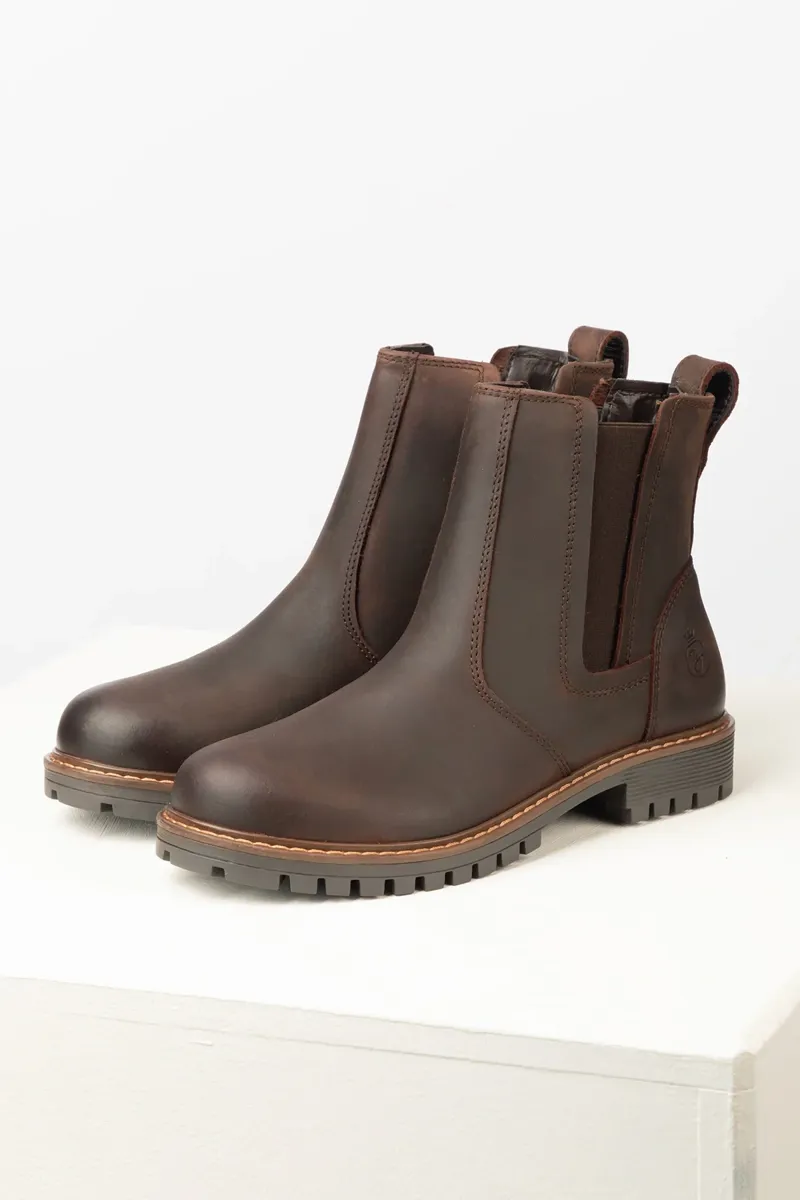 Rydale Kilburn III Ladies Pull On Leather Yard Boots - Waxy Brown