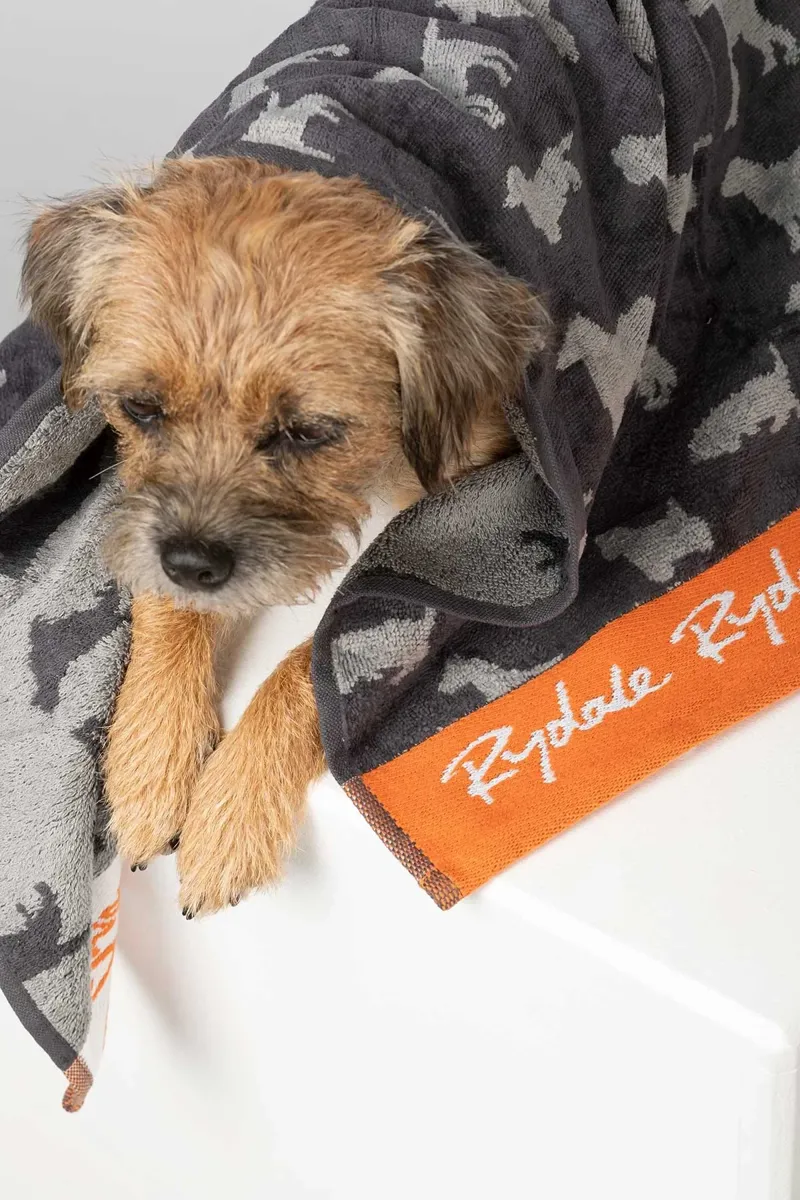 Rydale Small Dog Yapham Drying Towel - Grey-3