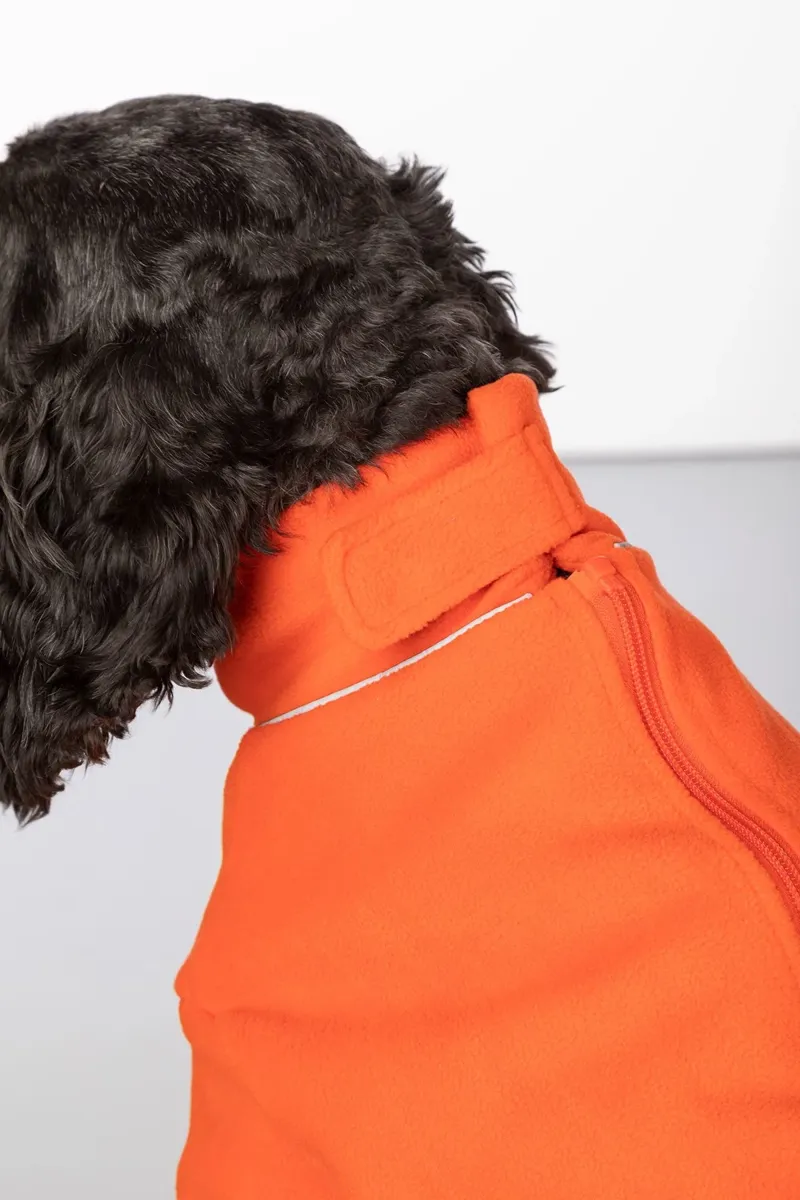 Rydale Yapham Fleece Dog Jumper - Orange-5