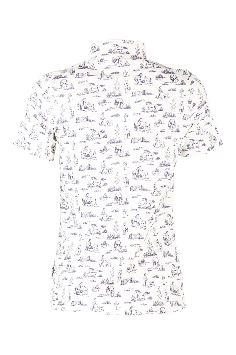 Rydale Ladies Foxholes Short Sleeved 1/4 Zip Top - Horse Life-1