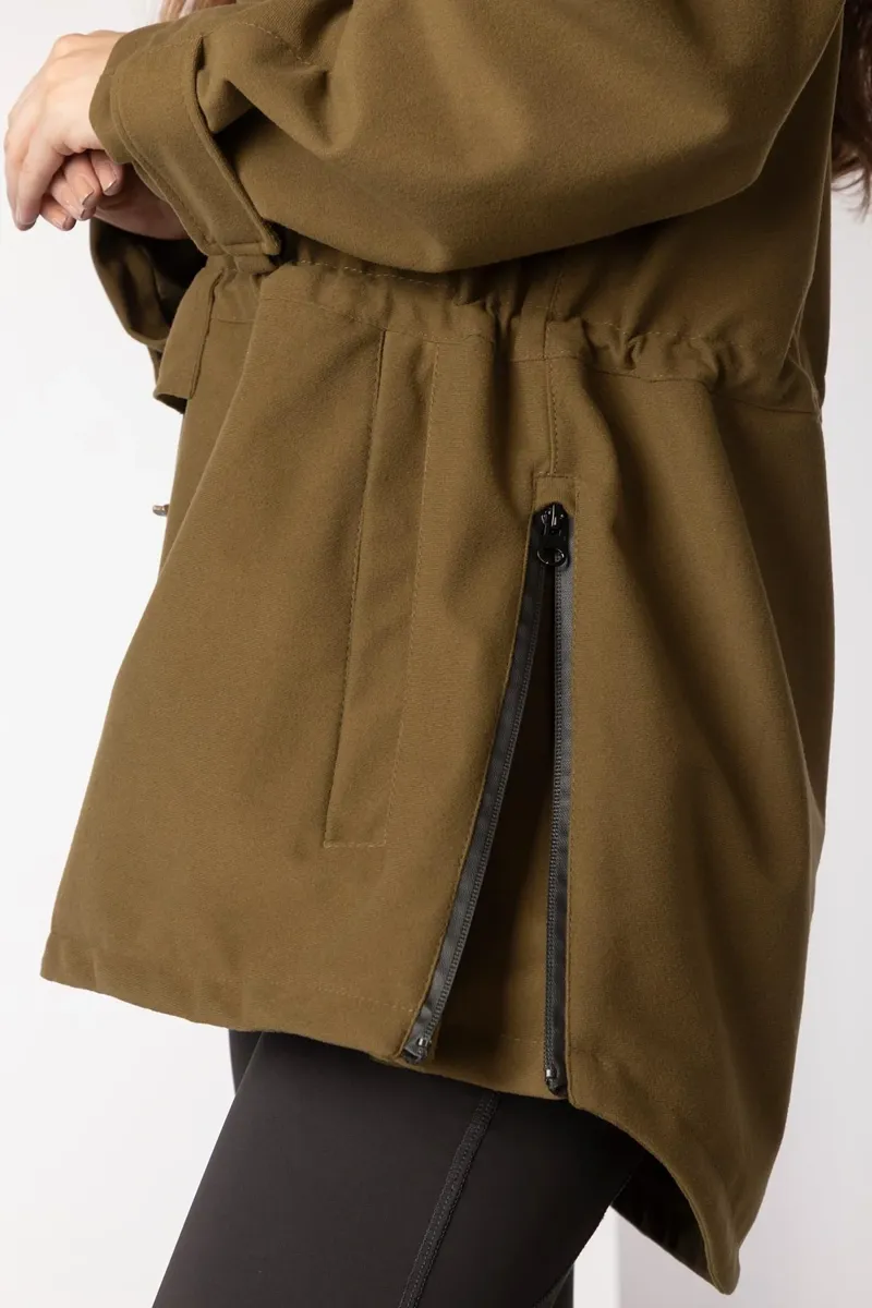 Rydale Ladies Danby Long Performance Shooting Smock - Light Khaki-7