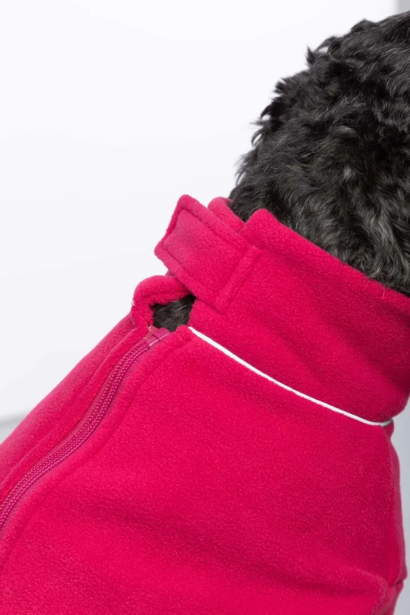 Rydale Yapham Fleece Dog Jumper - Ruby-2