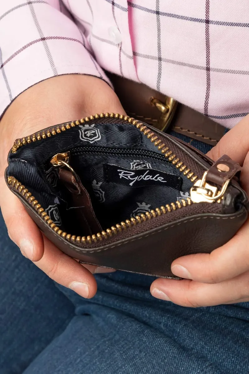 Rydale Ladies Helmsley Leather Coin Purse - Brown-5