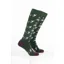 Rydale Women's Dog Welly Socks Pack of 10 - Border Collie Dark Olive