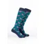 Rydale Womens Bamboo Rich Equestrian Print Riding Socks Pack of Ten - Pony Green
