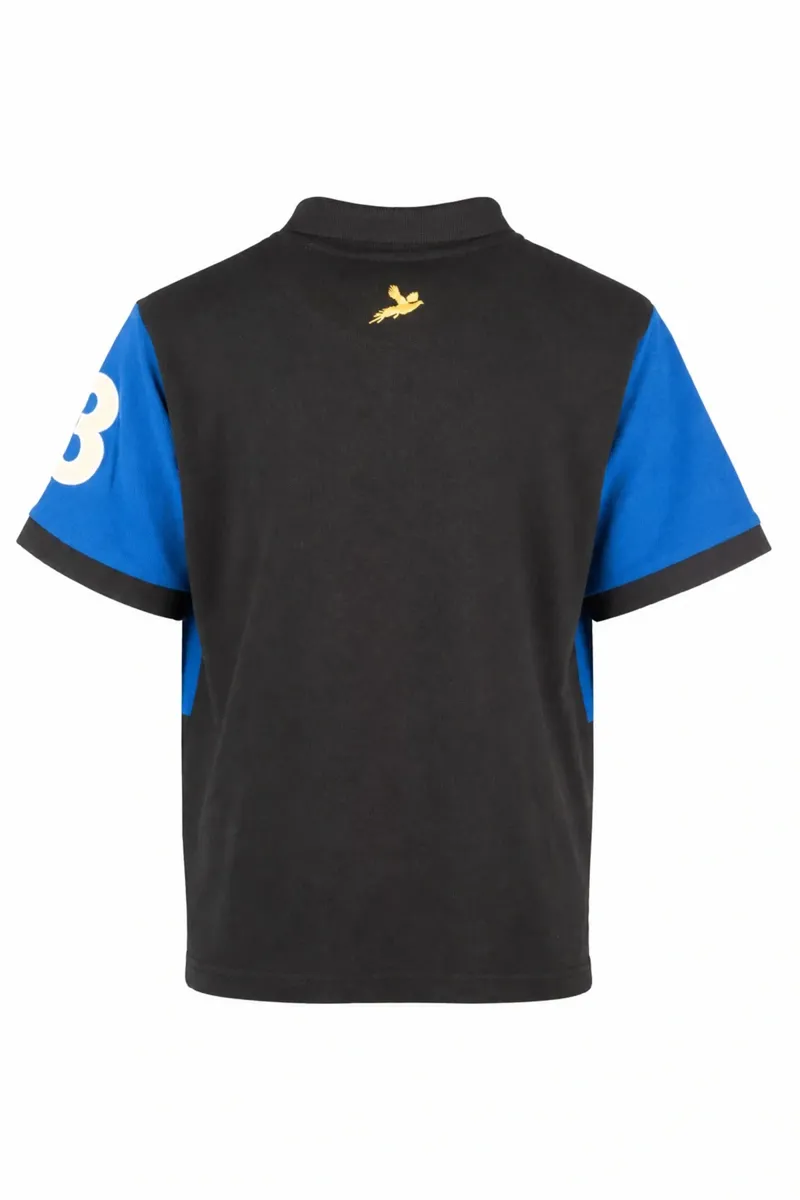 Rydale Junior Beadlam II Polo Shirt - Blue/Black-1