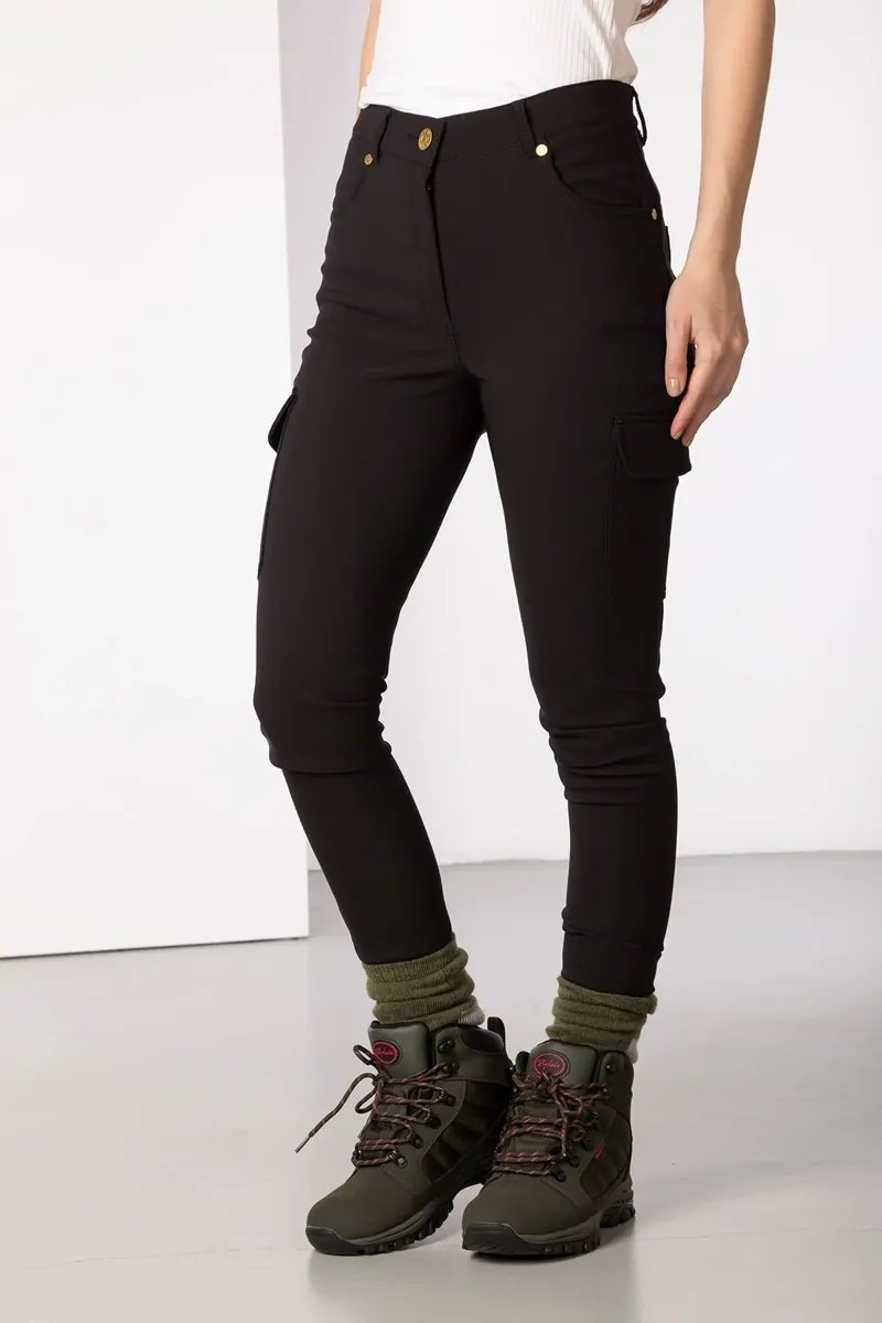 Rydale Ladies Aike II Walking Trousers with Pocket - Black