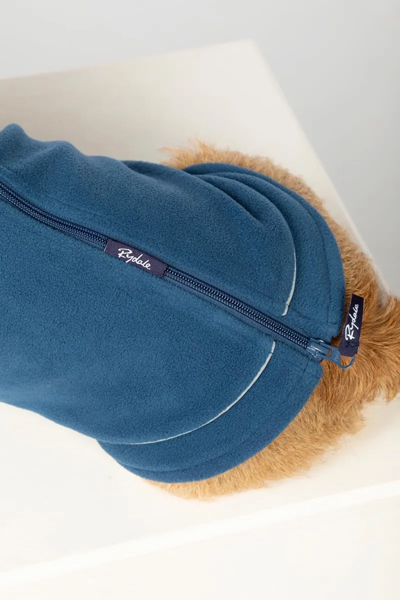 Rydale Yapham Fleece Dog Jumper - Denim-3