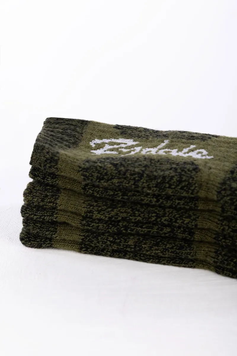 Rydale Men's Malton Boot Socks 3 Pack - Olive-2