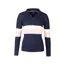 Rydale Ladies Bramham Striped Quarter Zip Jumper - Navy