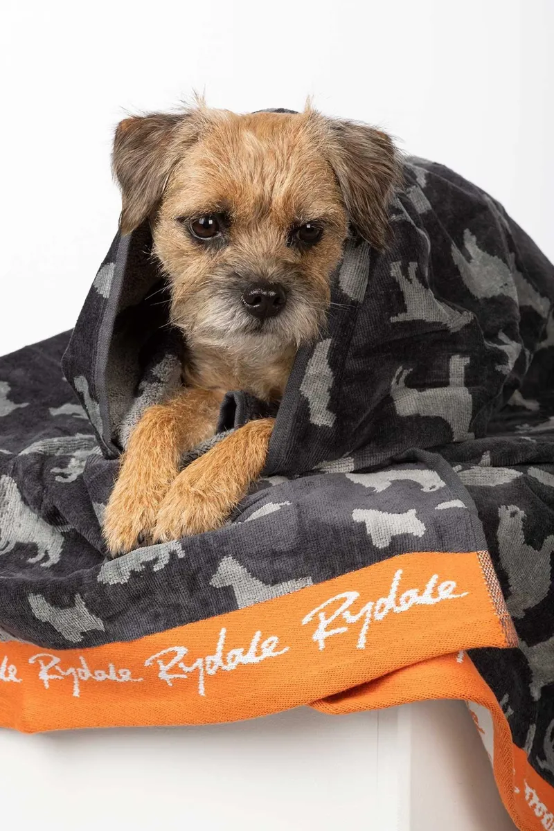 Rydale Medium Dog Yapham Drying Towel - Grey-2