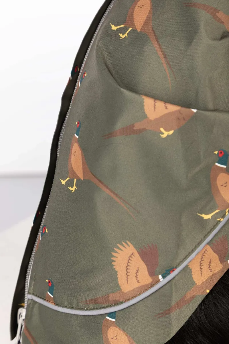 Rydale Yapham Patterned Dog Raincoats - Pheasant-3