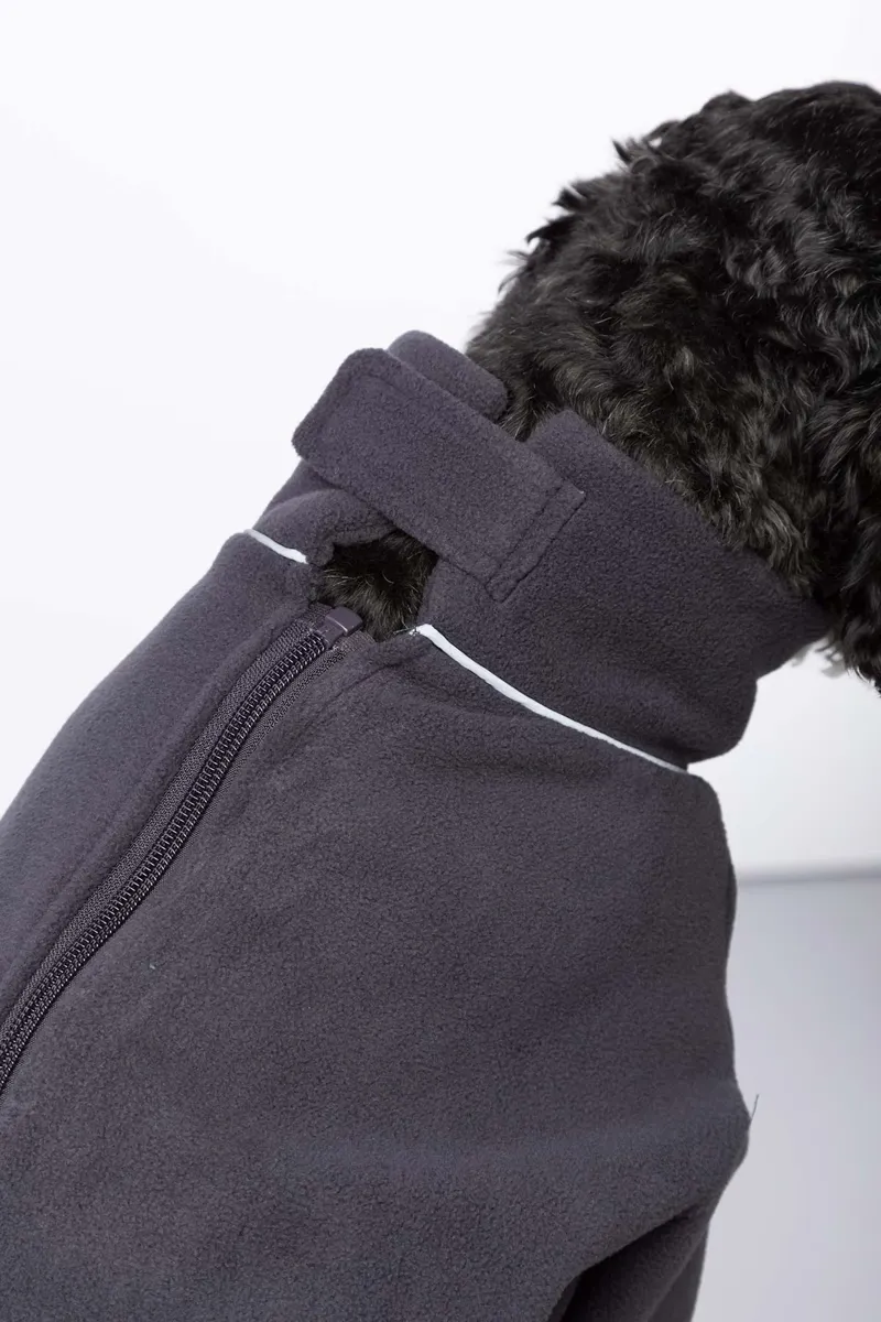 Rydale Yapham Fleece Dog Jumper - Charcoal-2
