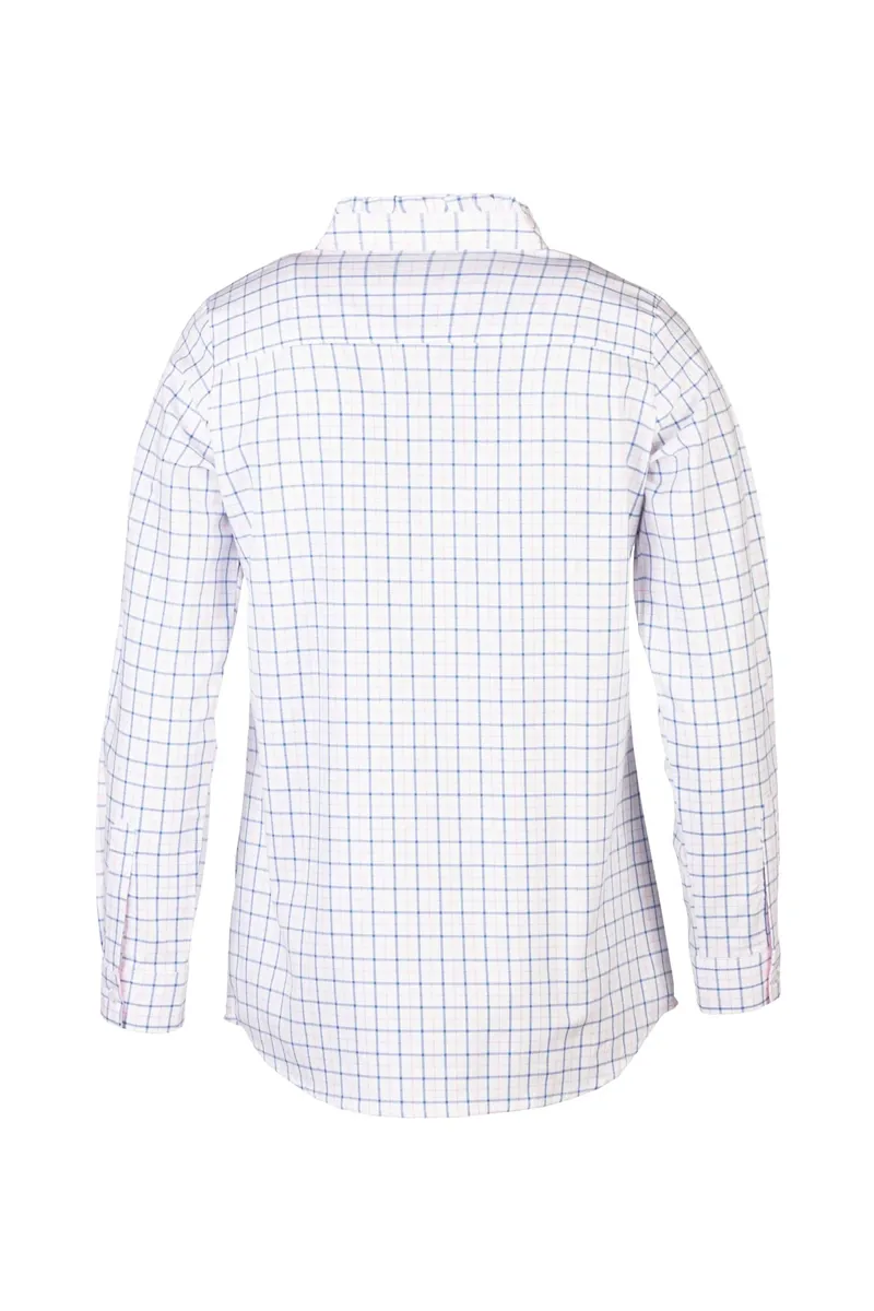 Rydale Ladies Ellie Hannah Overhead Ruffled Shirt - Ellie Blue-2
