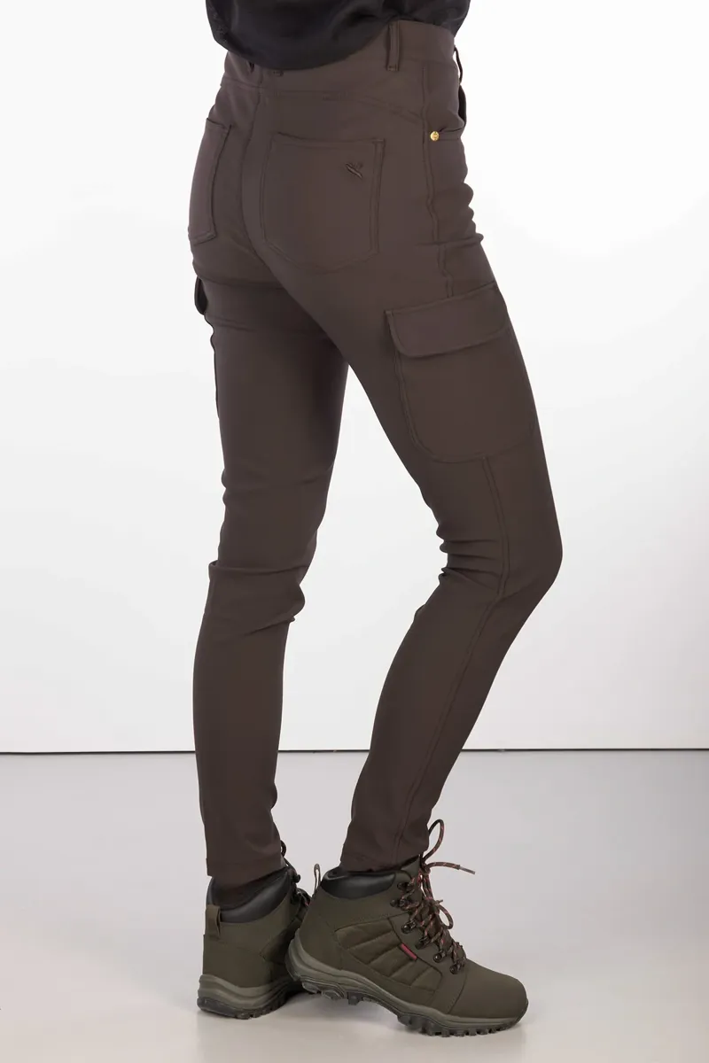 Rydale Aike II Ladies Walking Trousers with Pocket - Dark Brown-1