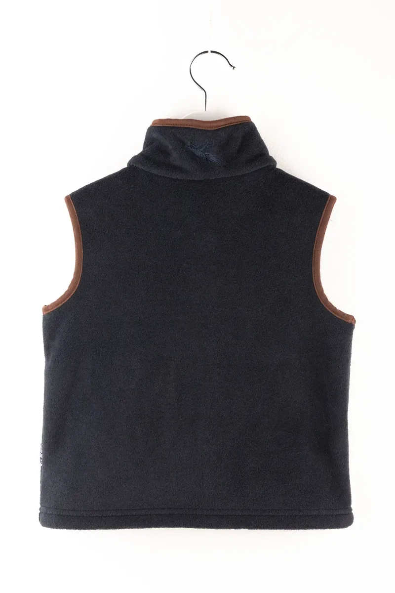 Rydale Huggate Kid's Mini Fleece Waistcoat - Tractor Ink/Blue-1