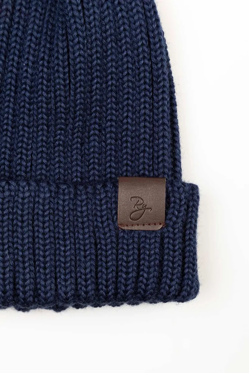 Rydale Ollie Boy's Beanie Hat - Navy-1