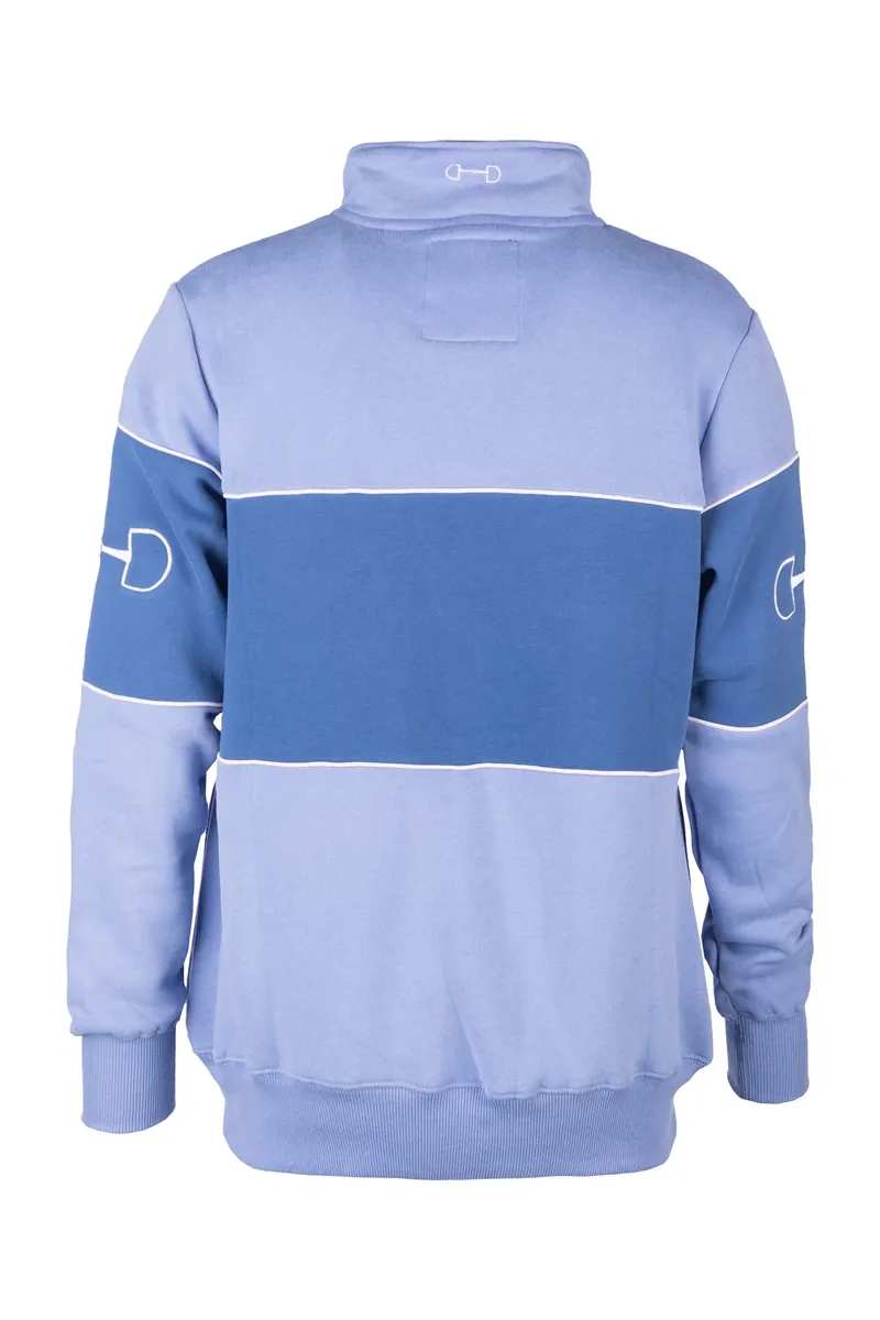 Rydale Ladies Byland Snaffle Sweatshirt - Pale Blue/Mid Blue/Pale Blue-1