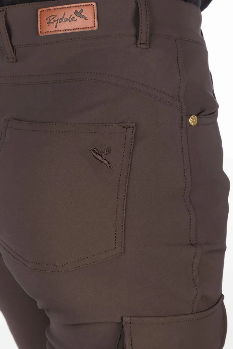 Rydale Aike II Ladies Walking Trousers with Pocket - Dark Brown-2