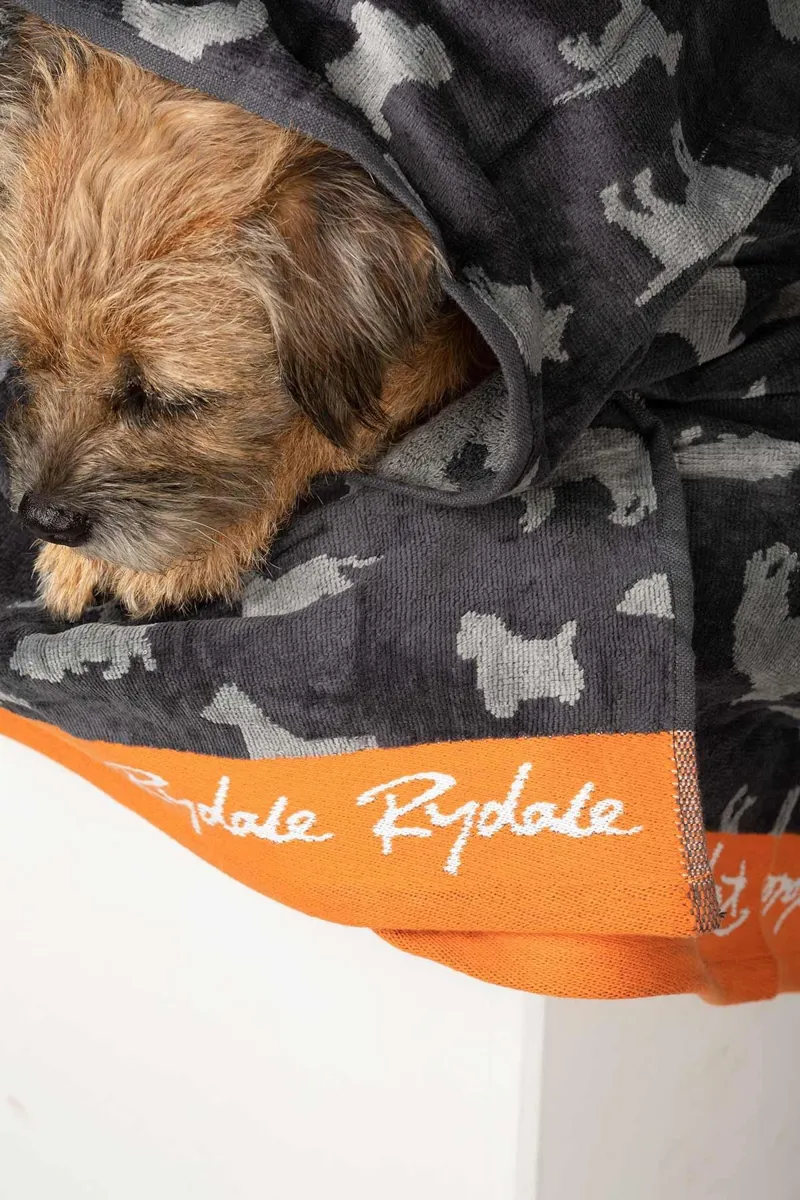 Rydale Medium Dog Yapham Drying Towel - Grey-3