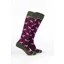 Rydale Womens Bamboo Rich Equestrian Print Riding Socks Pack of Ten - Pony Dark Berry