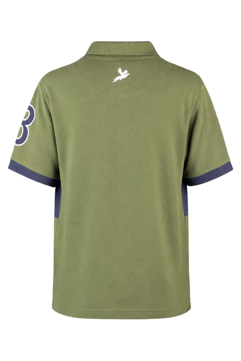 Rydale Boys Byland II Polo Shirt - Olive/Navy-1