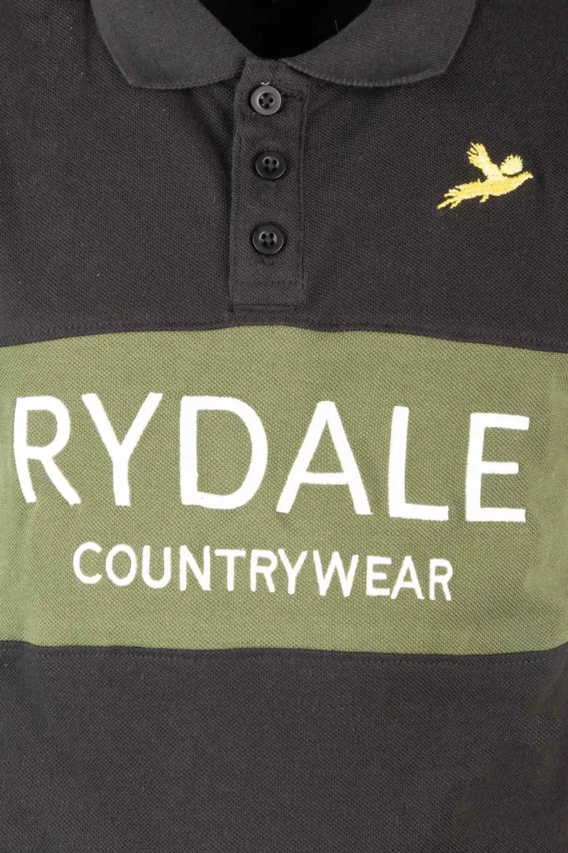 Rydale Junior Beadlam II Polo Shirt - Olive/Black-2