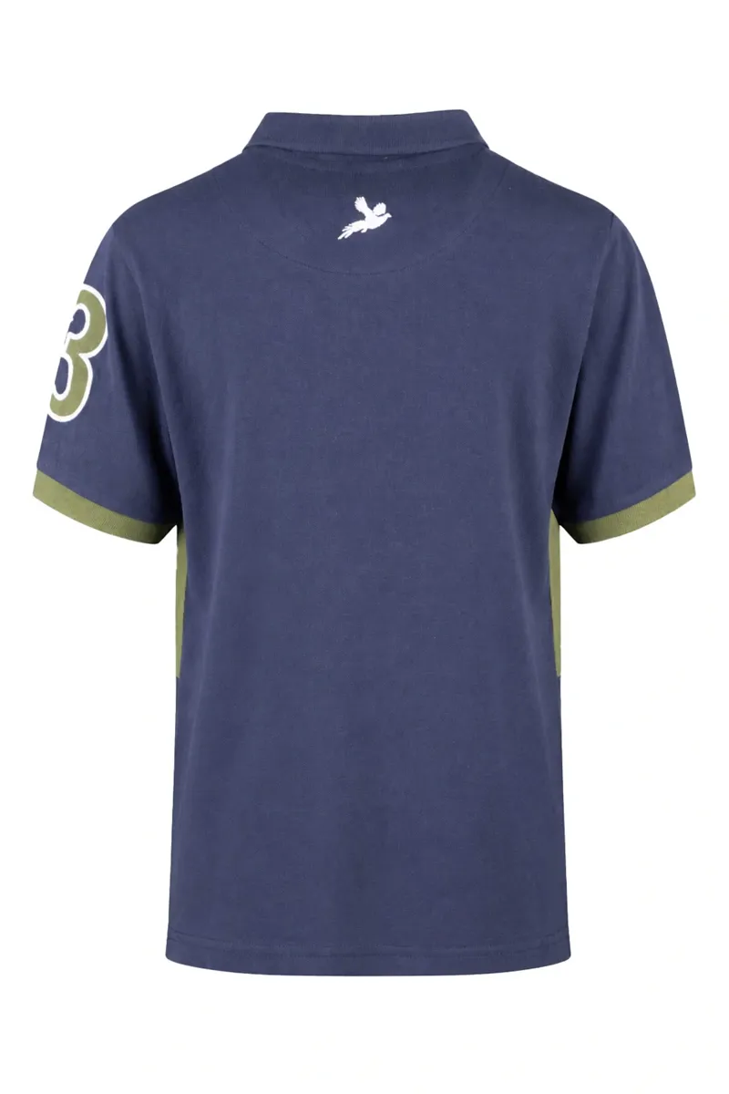 Rydale Boys Byland II Polo Shirt - Navy/Olive-1