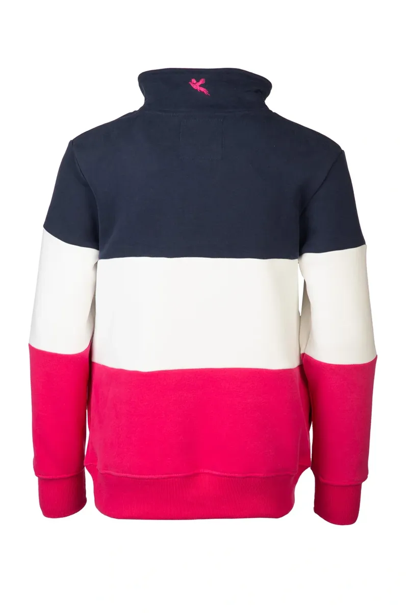 Rydale Byland Kids Sweatshirt - Navy/White/Bonbon-1