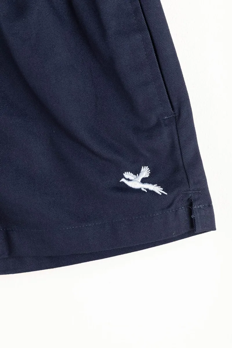 Rydale Girls Quartered Rugby Shorts - Kirby - Navy/Blue-2