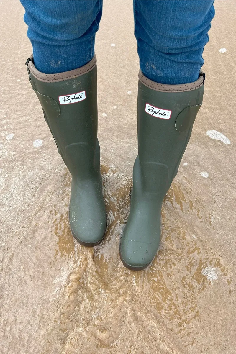Rydale Ladies Lady Gransmoor II Zip Wellington - Olive-5