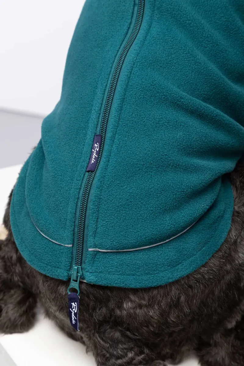 Rydale Yapham Fleece Dog Jumper - Teal-4