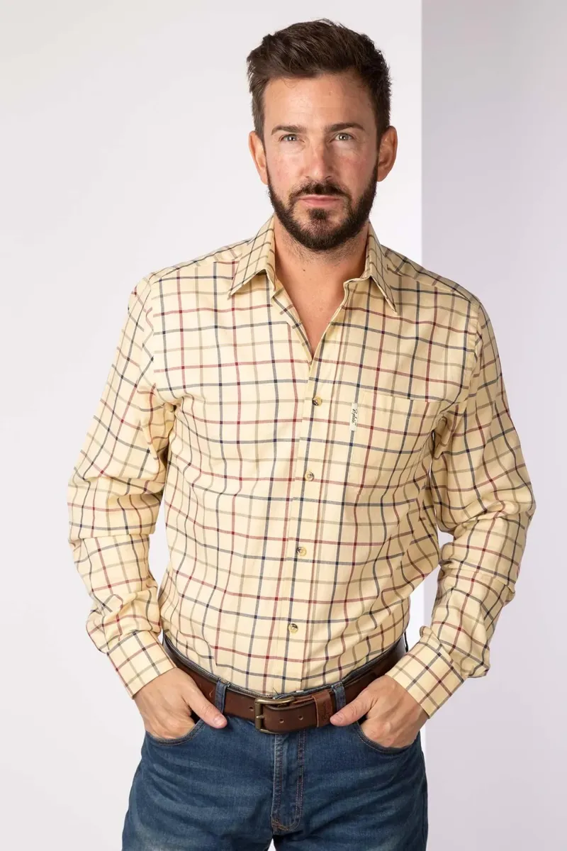 Rydale Men's Ebberston Country Checked Shirt - Sand-2