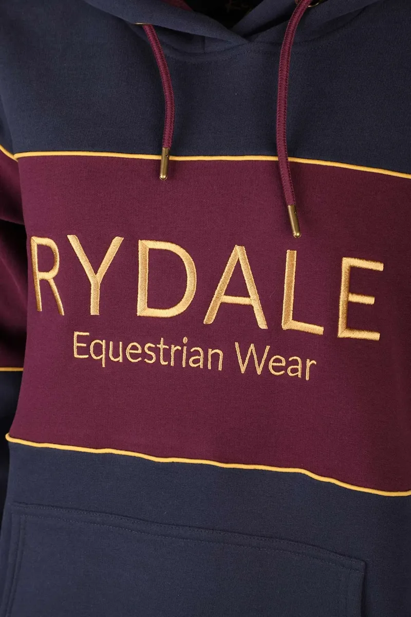 Rydale Ladies Snaffle Hoody - Byland - Navy/Dark Berry-2