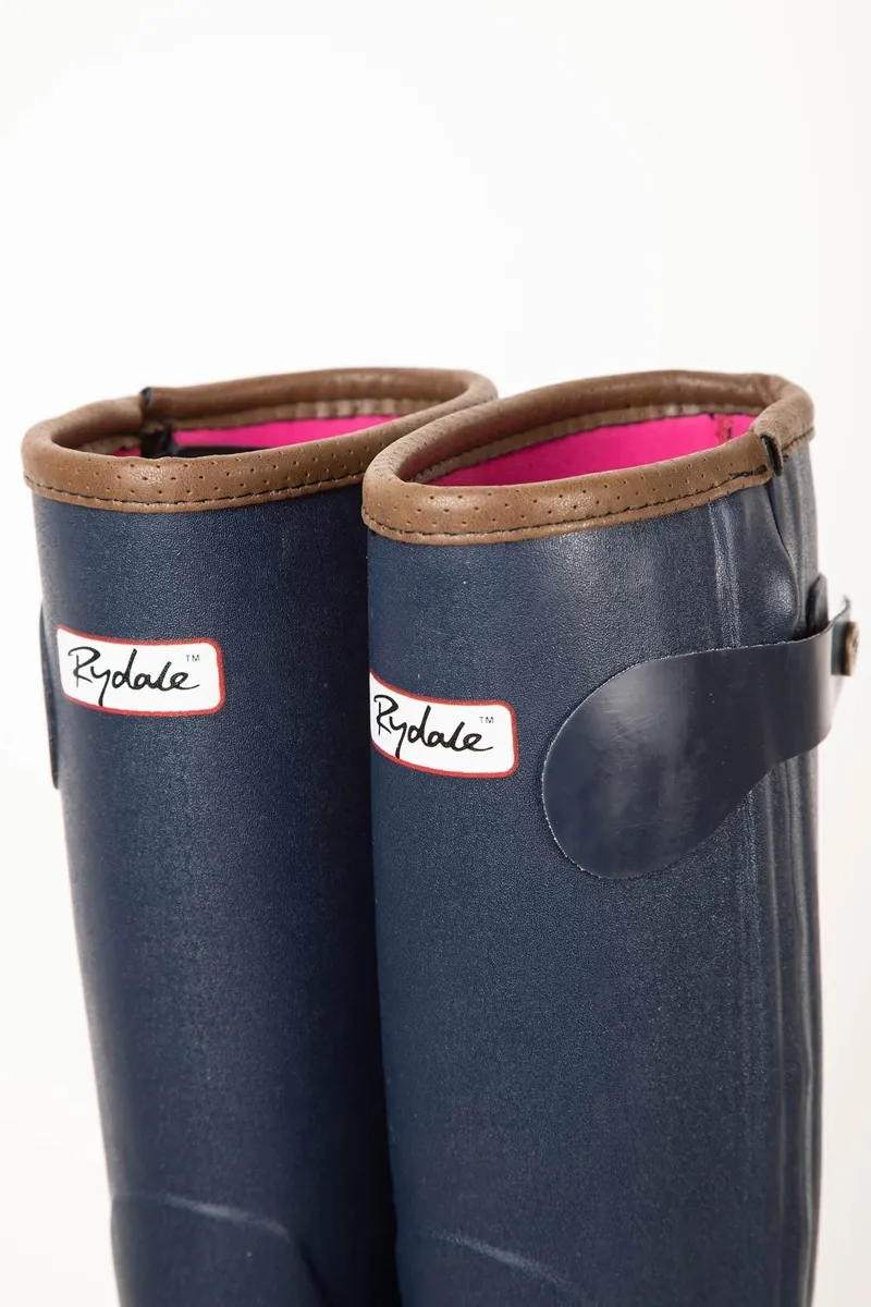 Rydale Ladies Lady Gransmoor II Zip Wellington - Navy-4