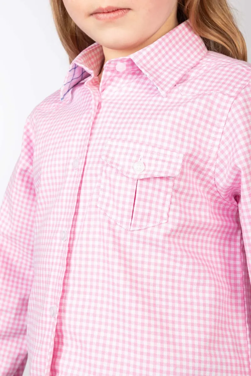 Rydale Country Girls Check Shirts - Gingham Pink-2