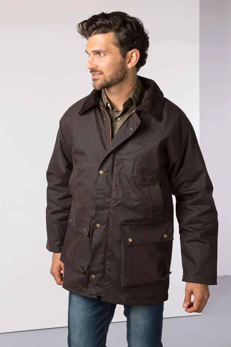 Rydale Men's Thirsk Waxed Jacket - Brown