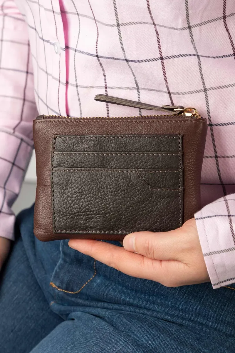 Rydale Ladies Helmsley Leather Coin Purse - Chestnut-4
