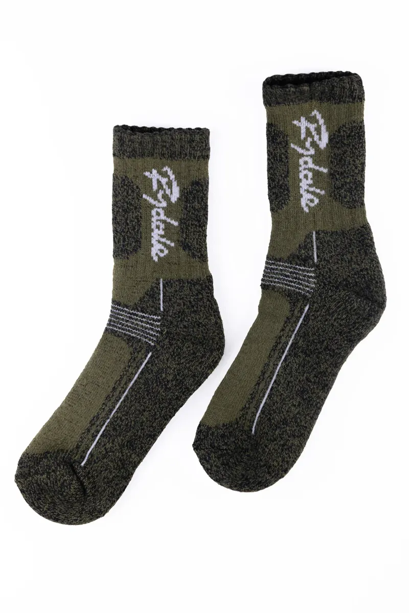 Rydale Men's Malton Boot Socks 3 Pack - Olive