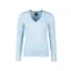 Rydale Ladies Emma V Neck Cable Knit Jumper - Soft Blue